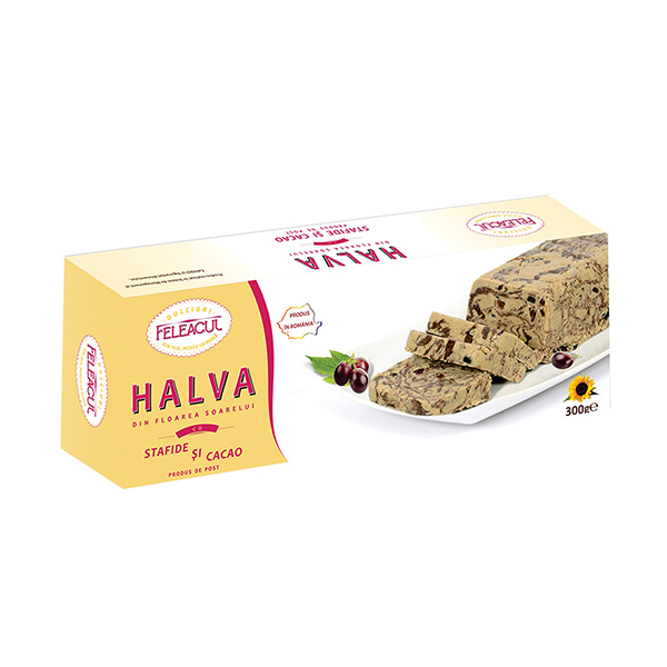 Halva cu aronia, stafide si cacao Feleacul - 300 g