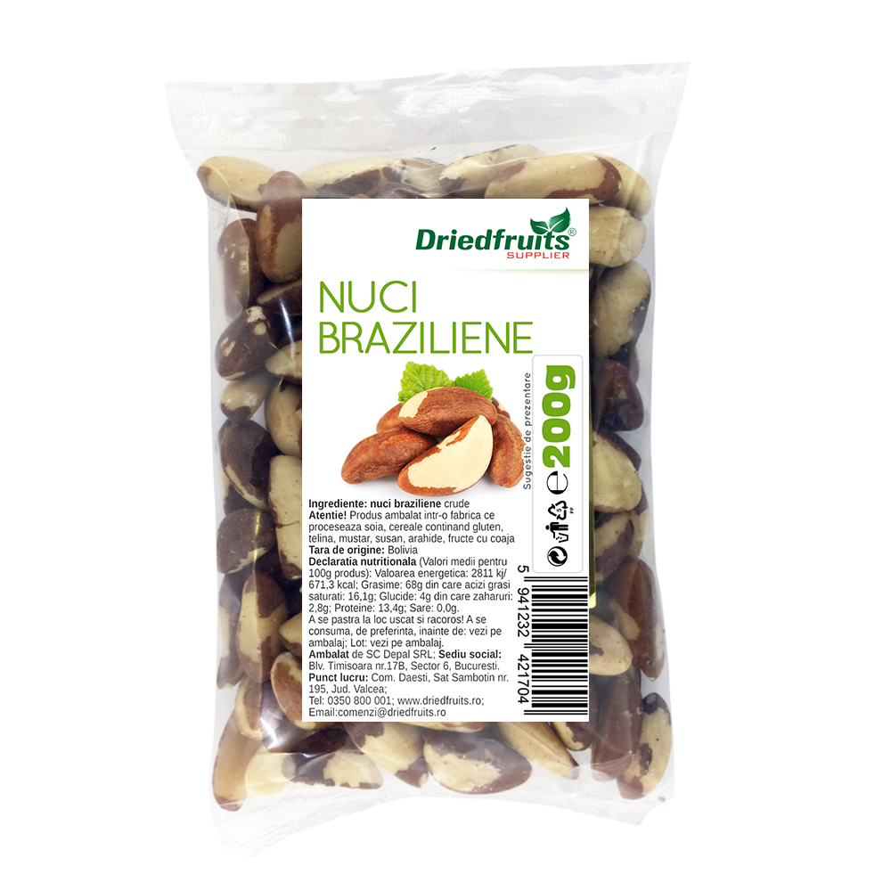 Nuci braziliene crude Driedfruits – 200 g
