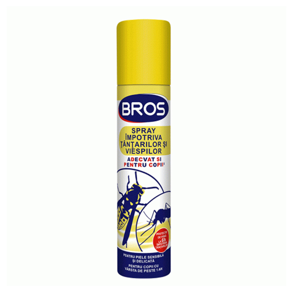 Spray impotriva tantarilor si viespilor Bros – 90 ml