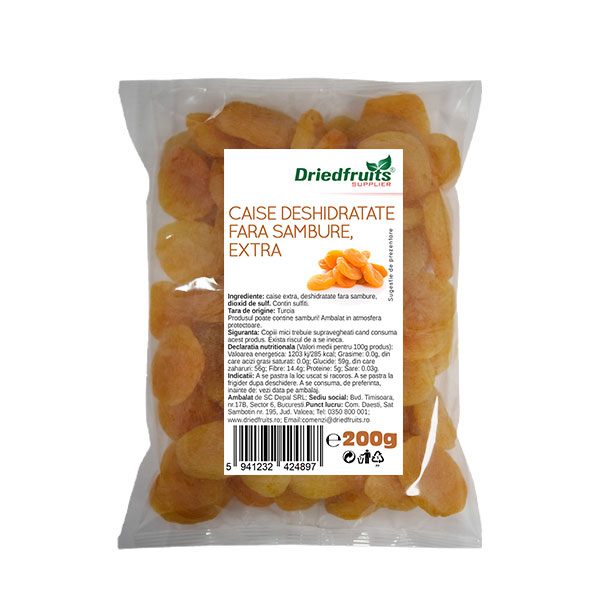 Caise Deshidratate Extra Driedfruits  200 G