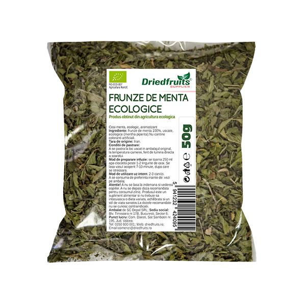 Ceai menta BIO Driedfruits – 50 g
