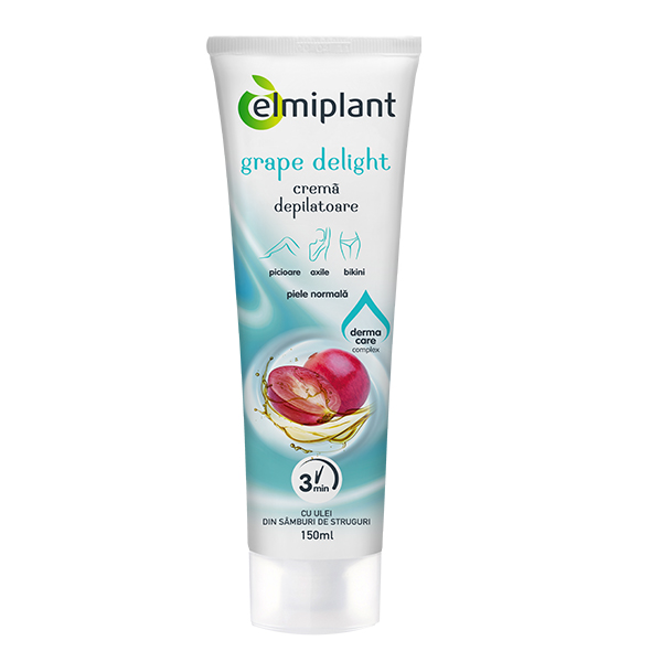 Crema depilatoare Grape Delight (piele normala) Elmiplant - 150 ml