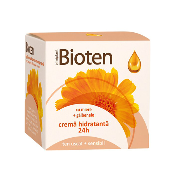 Crema hidratanta (ten uscat/sensibil) Bioten Elmiplant - 50 ml