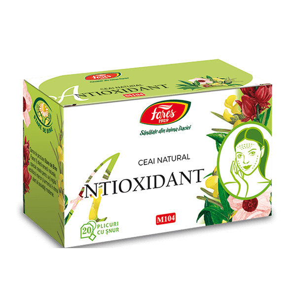 Ceai antioxidant (20 pliculete) Fares - 30 g imagine produs 2021 Fares