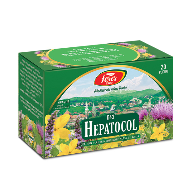 Ceai hepatocol (20 pliculete) Fares - 30 g