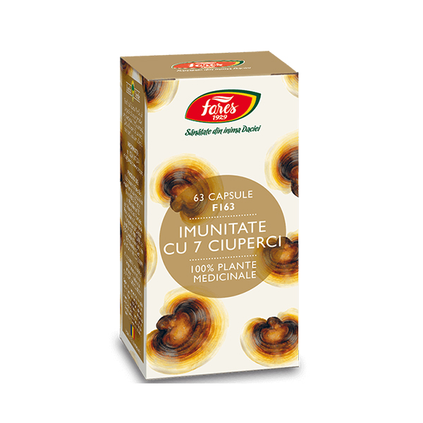 Imunitate cu 7 ciuperci Fares – 63 capsule driedfruits.ro/ Capsule si comprimate