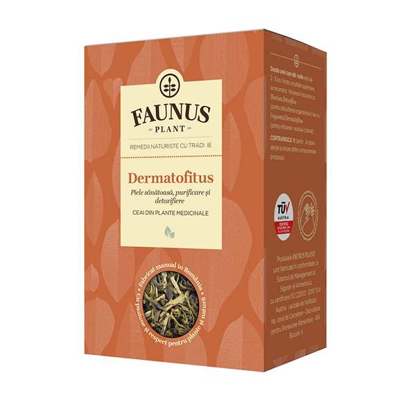 Ceai dermatofitus Faunus Plant – 90 g driedfruits.ro/ Ceaiuri & Creme medicinale