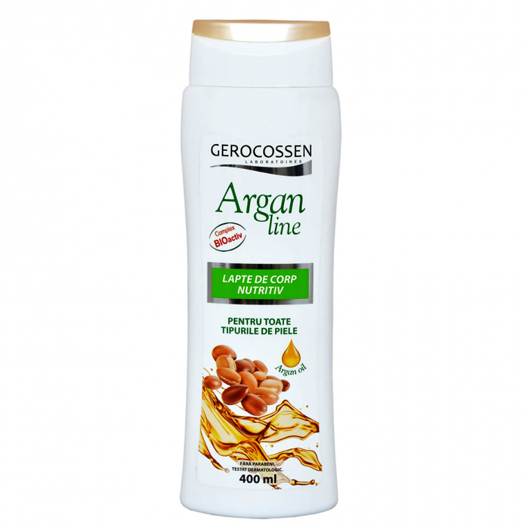 Lapte de corp nutritiv Argan Line Gerocossen – 400 ml