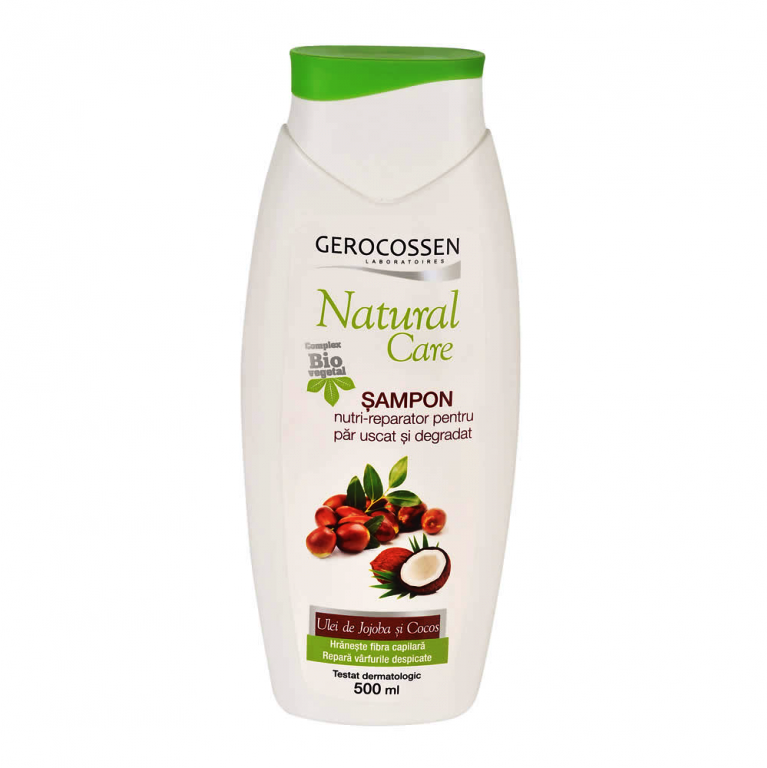 Sampon nutri-reparator pentru par uscat si degradat Natural Care Gerocossen - 500 ml