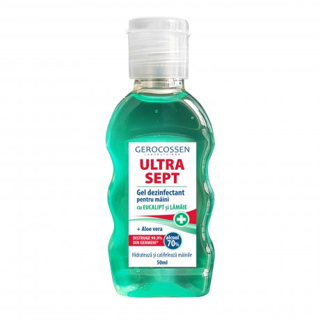 Gel dezinfectant maini (cu eucalipt si lamaie) Biocid ULTRA SEPT Gerocossen – 50 ml