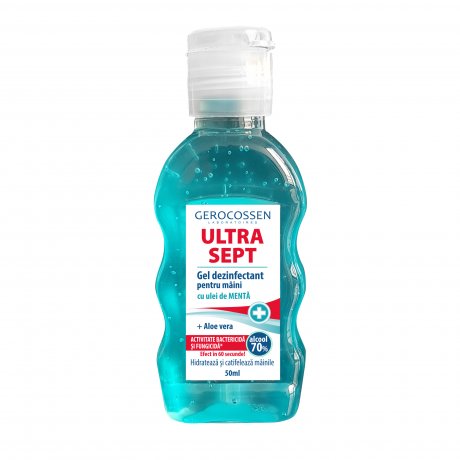 Gel dezinfectant maini (cu ulei de menta) Biocid ULTRA SEPT Gerocossen – 50 ml