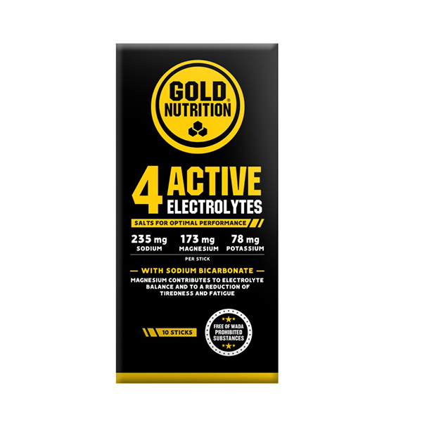 4 Active Electrolytes GoldNutrition - 10 stickuri