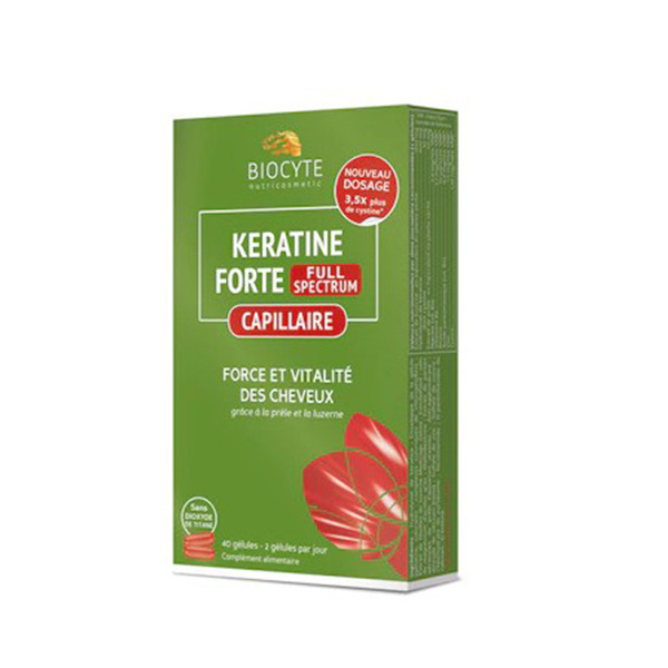 Keratina forte (full spectrum) Biocyte – 40 capsule