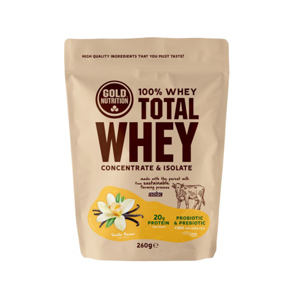 Total Whey vanilie GoldNutrition – 260 g driedfruits.ro/ Pudre Nutritive