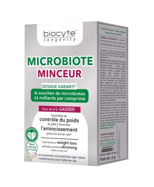 Culturi lactice Microbiote Minceur Biocyte – 20 capsule