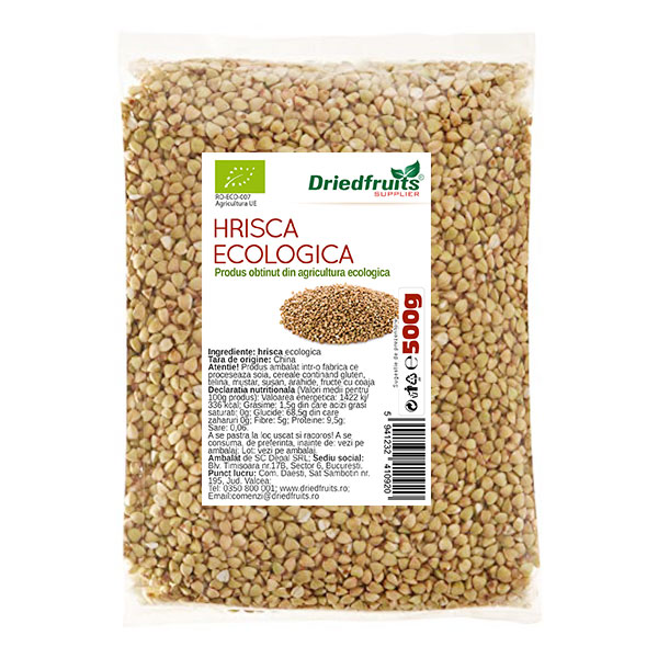 Hrisca BIO Driedfruits – 500 g Dried Fruits Cereale & Leguminoase & Seminte