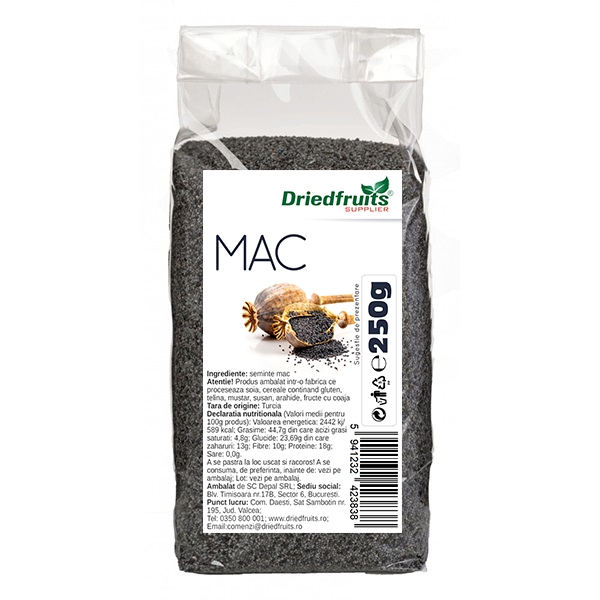 Mac Driedfruits – 250 g Dried Fruits Cereale & Leguminoase & Seminte