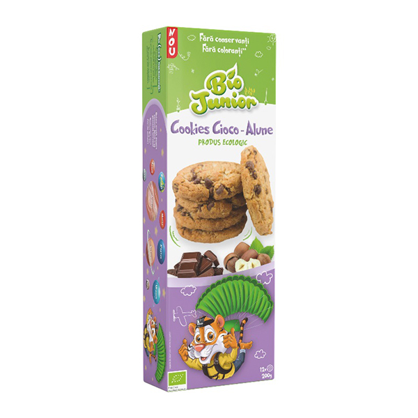 Cookies cioco-alune BIO Junior – 200 g driedfruits.ro/ Biscuiti vegani & Budinci & Snacks