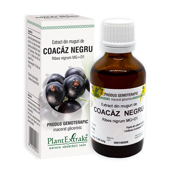 Extract din muguri de coacaz negru PlantExtrakt - 50 ml