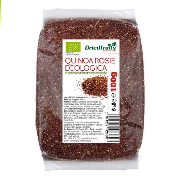 Quinoa rosie BIO Driedfruits – 100 g Dried Fruits Cereale & Leguminoase & Seminte