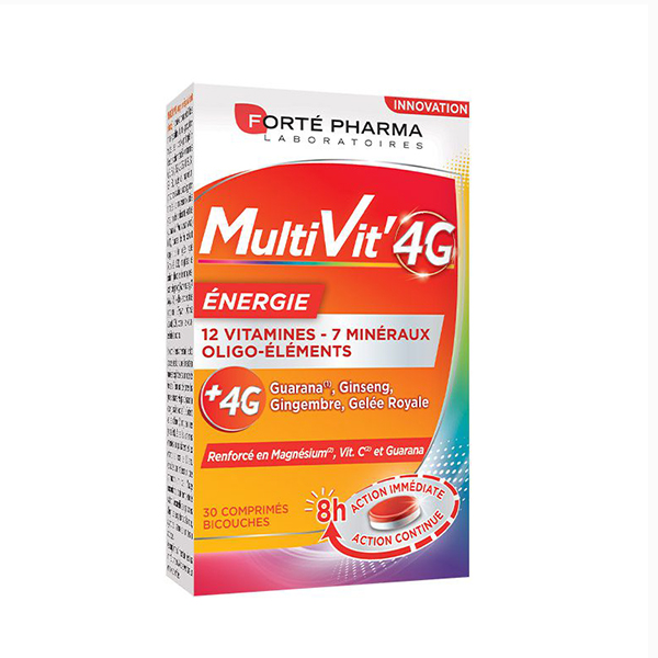 Multivit 4G energie Forte Pharma – 30 comprimate