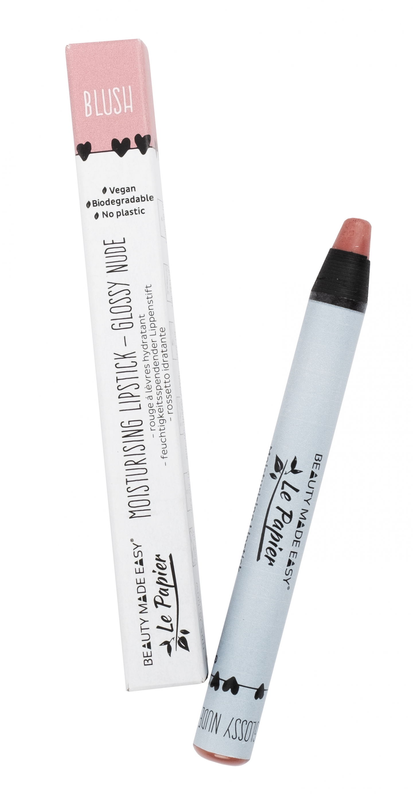 Creion - ruj hidratant (glossy nude-blush) - zero plastic Beauty Made Easy - 6 g