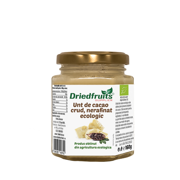 Unt cacao crud nerafinat BIO Driedfruits – 160 g