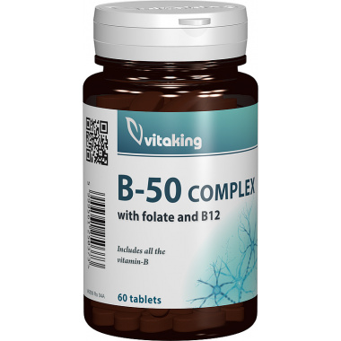 Complex Mega B-50 Vitaking – 60 comprimate driedfruits.ro/ Capsule si comprimate
