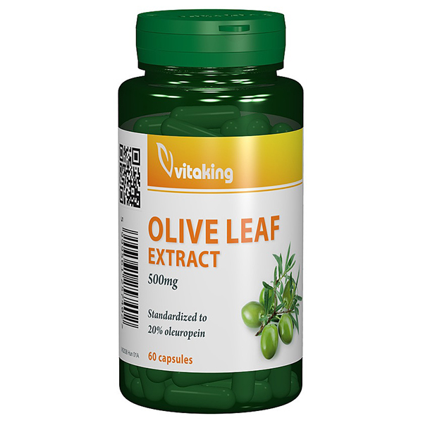Extract standardizat din frunze de măslin (olive leaf) 500 mg Vitaking – 60 capsule driedfruits.ro/ Capsule si comprimate