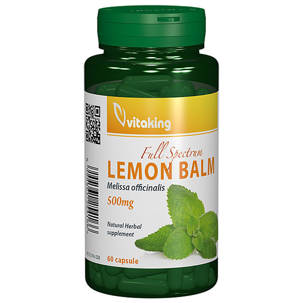 Roinita (Lemon balm) 500 mg Vitaking – 60 capsule driedfruits.ro/ Capsule si comprimate