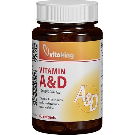 Vitamin A &amp; D (10.000/ 1.000 UI) Vitaking - 60 capsule moi