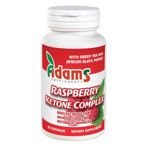 Raspberry Ketone Complex (Cetona de Zmeura) Adams Supplements - 60 Capsule