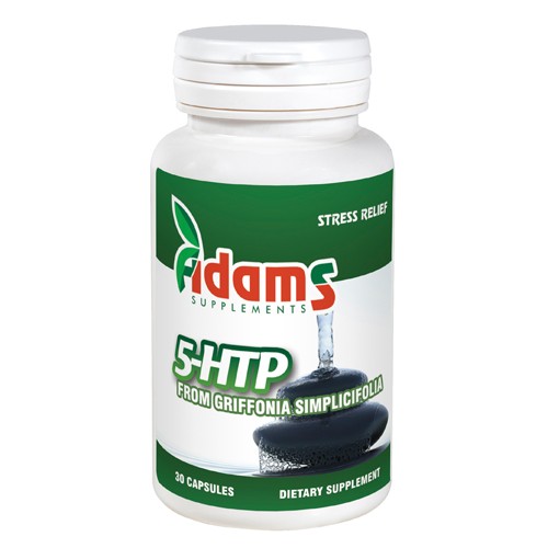 5 HTP 50mg Adams Supplements - 30 capsule