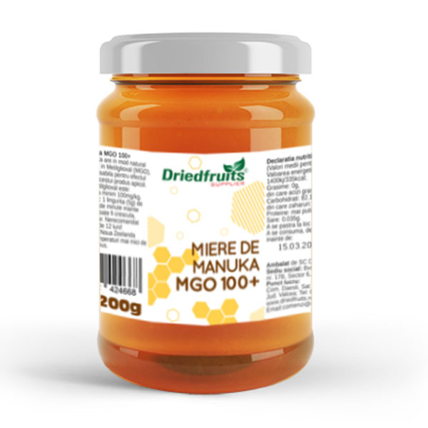 Miere Manuka MGO (100+) Driedfruits – 200 g Dried Fruits Produse apicole
