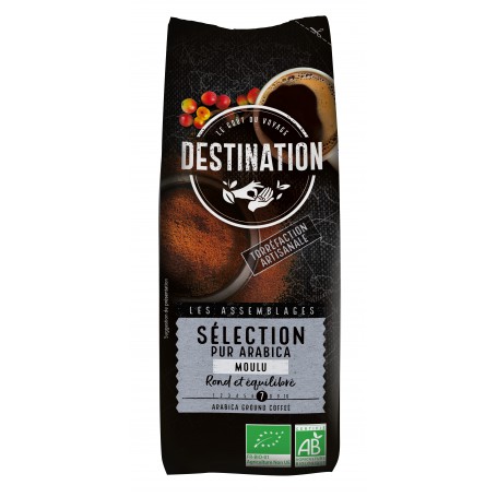 Cafea macinata pur Arabica Selection BIO Destination – 250 g